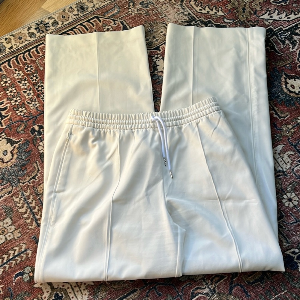 Athleta Cream Wide Leg Pants